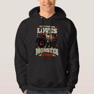 Just A Man Who Loves Monster Trucks Hoodie
