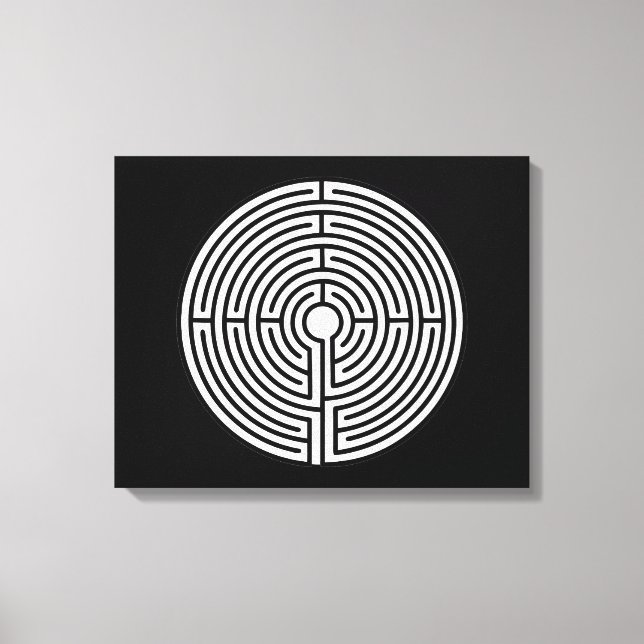 Just a Maze Circular Canvas Print (Front)