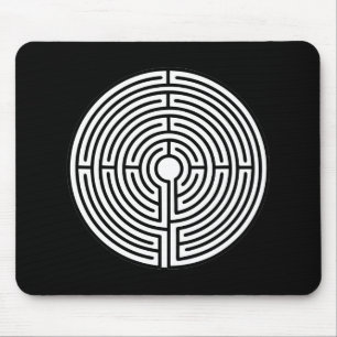 Just a Maze Circular Mouse Mat