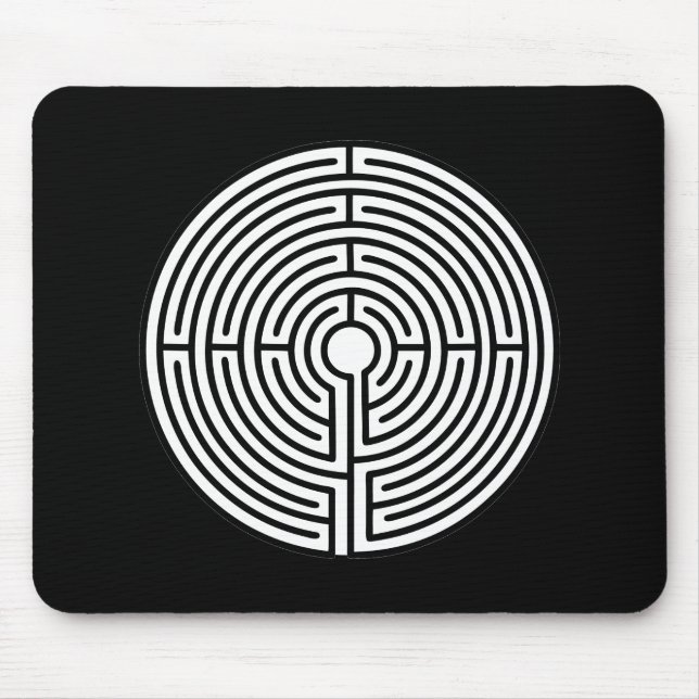 Just a Maze Circular Mouse Mat (Front)