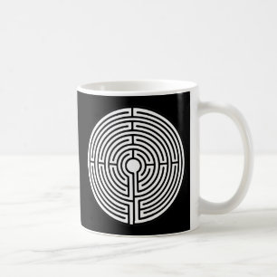 Just a Maze on Black Coffee Mug