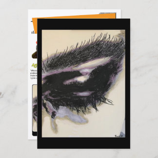 ‘Just a Memory’ Painting on a Small-Scale Print  Invitation