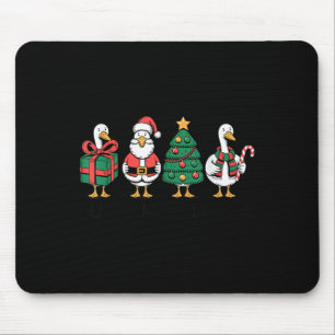 Just A Merry Goose Funny Christmas Silly Goose Xma Mouse Mat