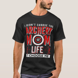 Just A Mom Who Loves Archery Arrow Bow Target Spor T-Shirt