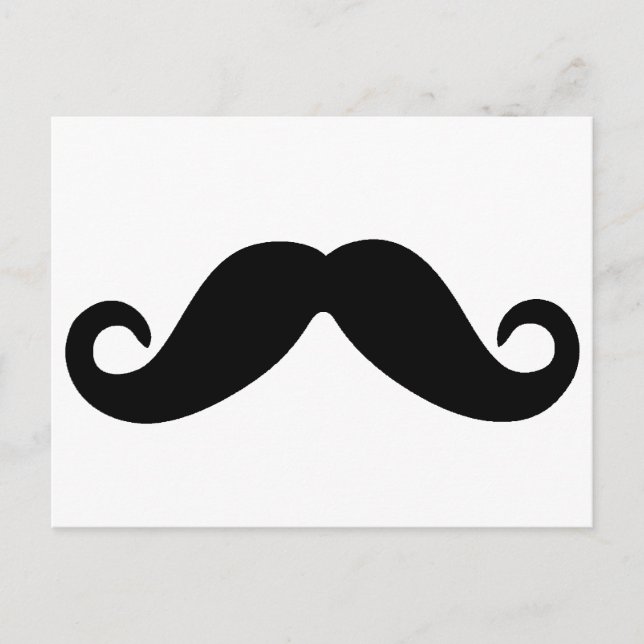 just a moustache postcard (Front)
