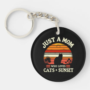 Just a mum who loves cats key ring