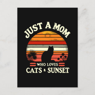 Just a mum who loves cats postcard