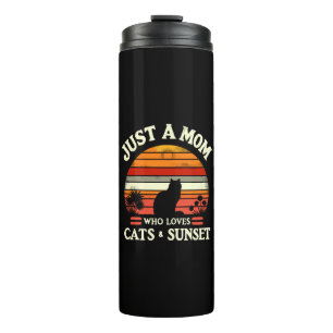 Just a mum who loves cats thermal tumbler