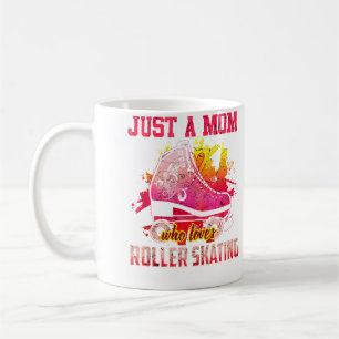 Just A Mum Who Loves Roller Skating Funny Roller S Coffee Mug
