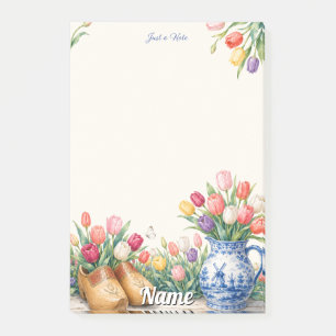 Just a Note Dutch Tulips and Delft Blue