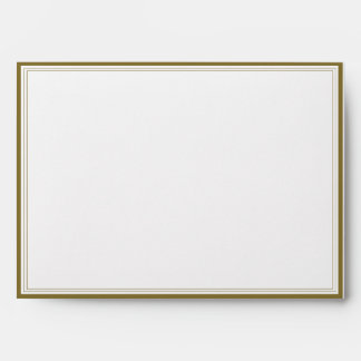 Just a Note Music Note with Gold Border Envelope