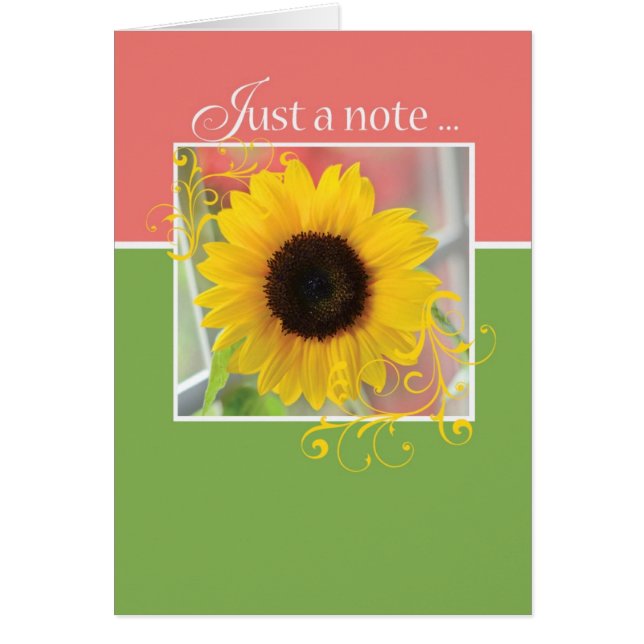 Just a Note Sunflower (Front)