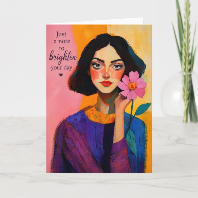 Just a Note to Brighten Your Day Card (Front)