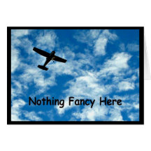 Just A Plane Wedding Card