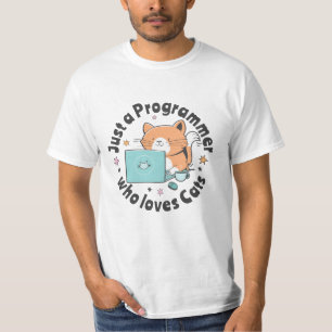 Just a programmer who loves cats T-Shirt