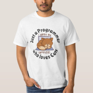 Just a programmer who loves cats T-Shirt