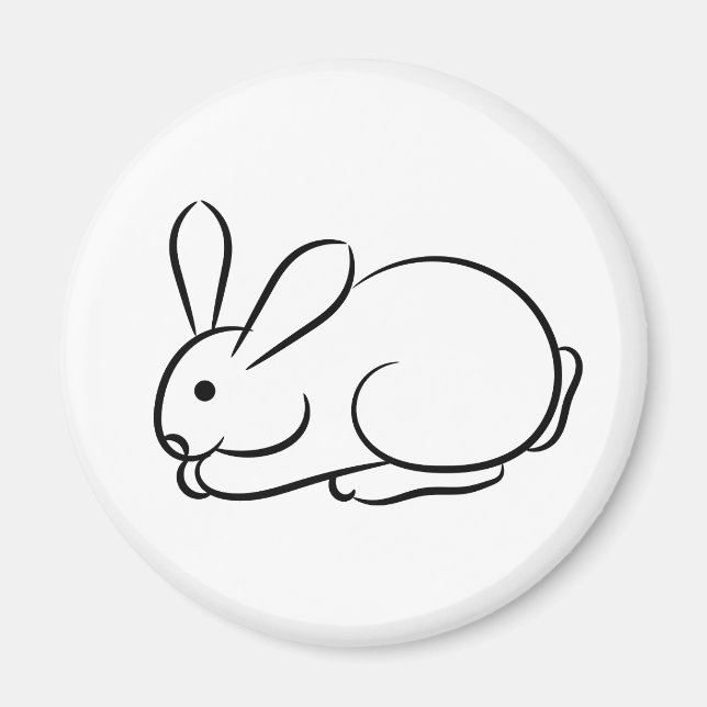 Just a Rabbit Magnet (Front)