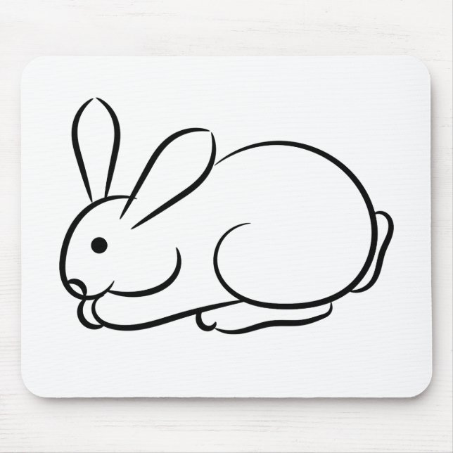 Just a Rabbit Mouse Mat (Front)