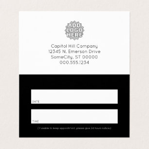 just a reminder folded appointment card