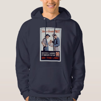 "Just a Scratch" First Aid Poster Hoodie