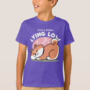 Just a Shiba Lying Low: Cute Shiba Inu Design T-Shirt
