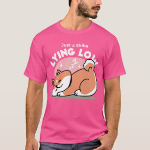 Just a Shiba Lying Low: Cute Shiba Inu Design T-Shirt