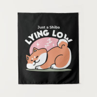 Just a Shiba Lying Low: Cute Shiba Inu Design