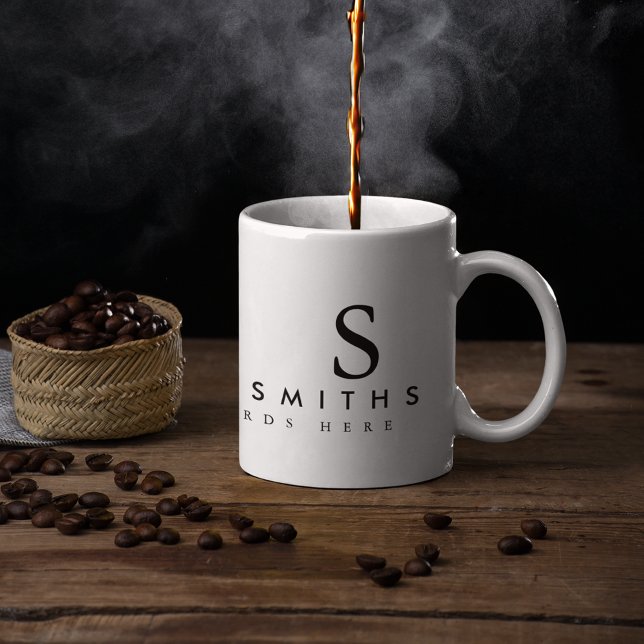 just a simple white (with name & initials) coffee mug (Creator Uploaded)