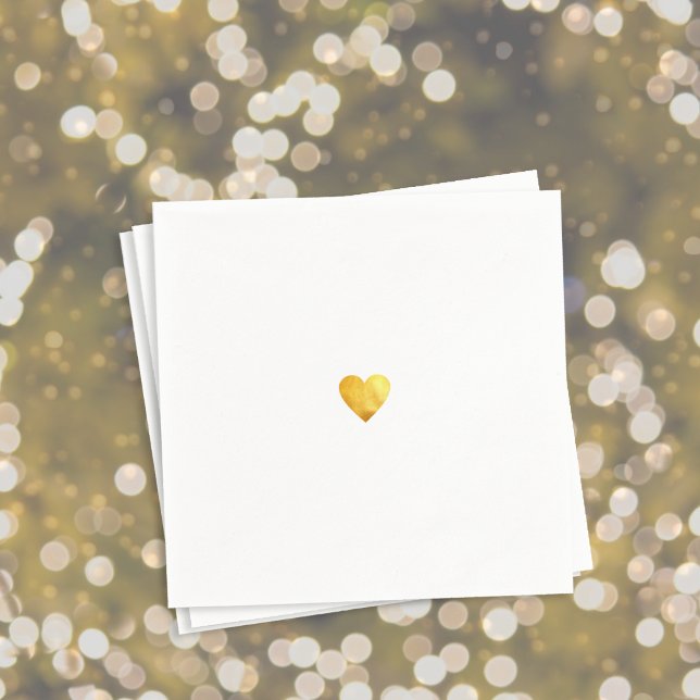Just a Small Gold Heart of Love Napkin (Creator Uploaded)
