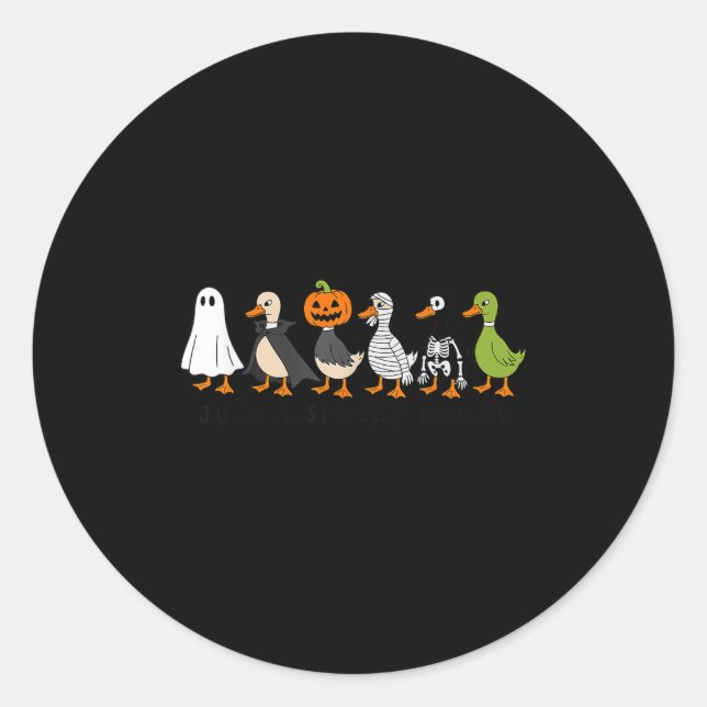 Just A Soky Goose Halloween  Classic Round Sticker (Front)