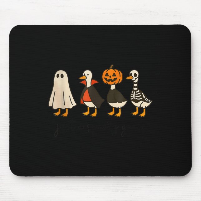 Just A Soky Goose Halloween Cute Ghost Goose Soky  Mouse Mat (Front)