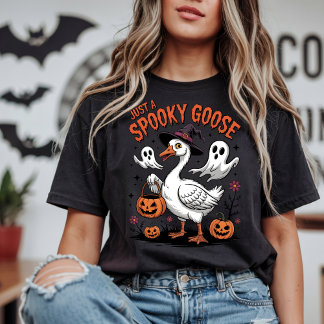 Just a Spooky Goose Dark & Creepy  T-Shirt