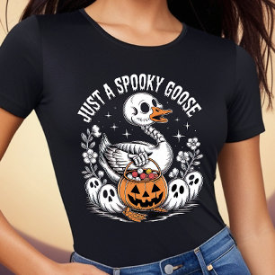 Just a Spooky Goose - Funny Halloween Tshirt