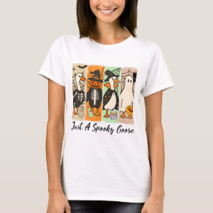 Just A Spooky Goose Halloween Costume Spooky Shirt