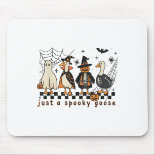Just A Spooky Goose Halloween Silly Goose Funny Ha Mouse Mat