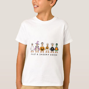 Just A Spooky Goose Halloween Silly Goose Funny Ha T-Shirt