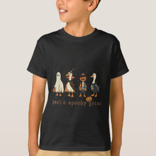 Just A Spooky Goose Halloween Silly Goose Funny Ha T-Shirt