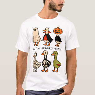  Just A Spooky Goose Halloween Silly Goose  T-Shirt