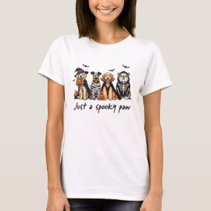 Just a Spooky Paw Cute Halloween Dog T-Shirt