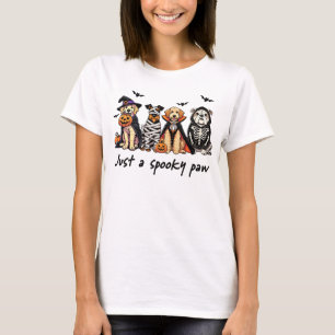 Just a Spooky Paw Halloween Dog Shirt