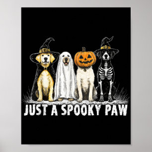 Just A Spooky Paw Labrador Retriever Halloween Lab Poster