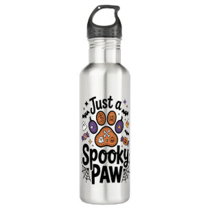 Just A Spooky Paw PNG, Dog Halloween 710 Ml Water Bottle