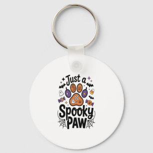 Just A Spooky Paw PNG, Dog Halloween Key Ring