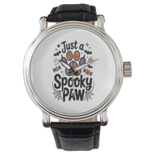 Just A Spooky Paw PNG, Dog Halloween Watch