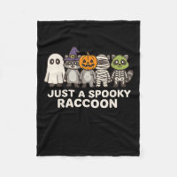 Just A Spooky Racoon Halloween Costume Cartoon De