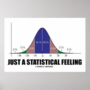 Just A Statistical Feeling (Statistical Humor) Poster