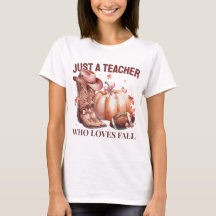 Just a Teacher Who Loves Fall Coquette Western