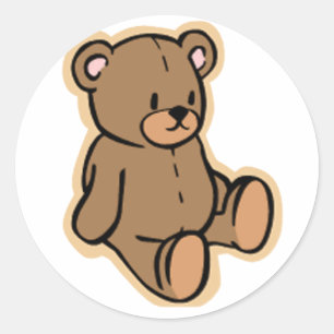 Just a Teddy Bear Classic Round Sticker