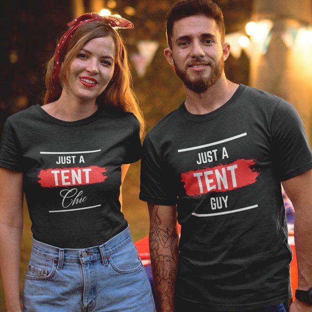 'Just a TENT Guy' Professional, Funny,Company T-Shirt (Creator Uploaded)
