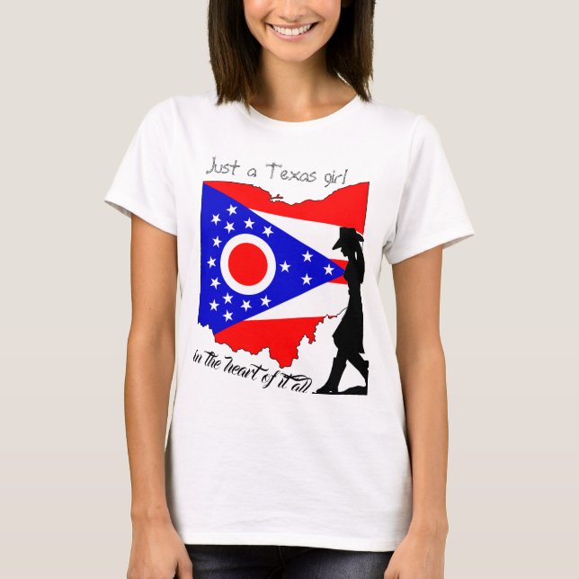 Just a Texas Girl in the Heart of it All T-Shirt (Front)